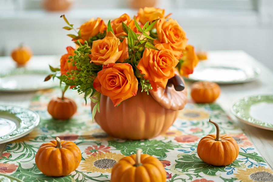 Pumpkin Flower Centerpiece